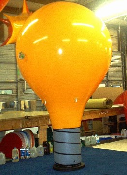 light bulb shape advertising balloon