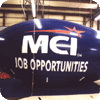 30 ft. advertising blimp with MCI logo