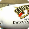 25 ft. helium advertising blimp with custom artwork - Blimp advertising works!
