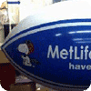 11 ft. helium blimp with MetLife logo.