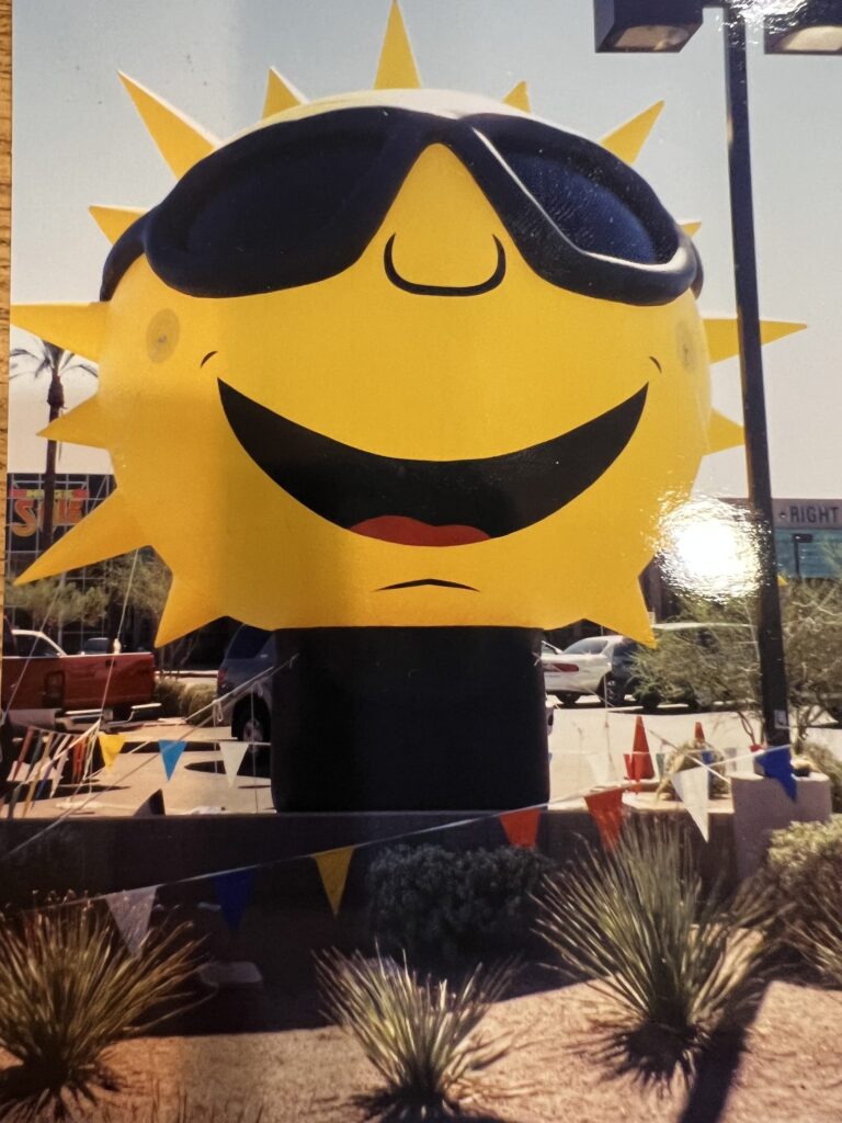 Sun 25ft advertising inflatable
